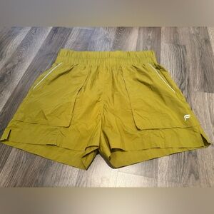 Fabletics Women's green Athletic Shorts high waste athletic active running